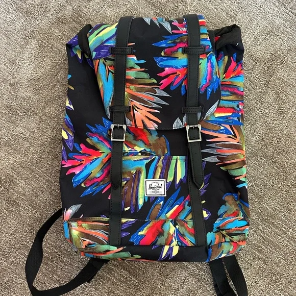 The Herschel Supply Co. Dawson Tropical Retreat Unisex Backpack - School Bag Herschel Dawson small backpack aqua | Mercari main image 4